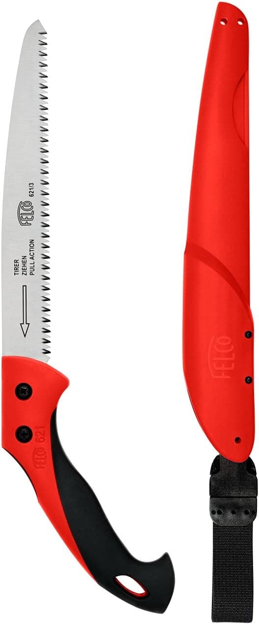 FELCO Pruning Saw (F 621) - Classic Tree Pull Stroke Pruner Saw w/ Carrying Sheath