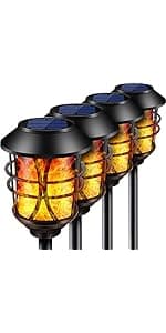 TomCare Solar Lights Outdoor Upgraded Bright Solar Pathway Lights Bigger Size Decorative Solar Waterproof Solar Powered Led Landscape Garden Lighting for Path Yard Walkway, 8 Pack