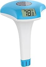 Digital Pool Thermometer – IPX-8 Waterproof Swimming Pool Thermometer Floating Easy Read, Environment-Friendly Solar-Powered Pool Temperature Gauge for Swimming Pools, Spa, Hot Tubs