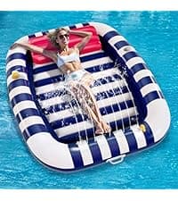 iPlay, iLearn Pool Wave Kids Fun Pool Toys, Inflatable Dart Board Water Games, Swimming Pool Floats, Beach Yard Outdoor Play, Cool Summer Party Gift for 6 7 8 9 10 12 Year Old Boy Girl Teen Adult-Red