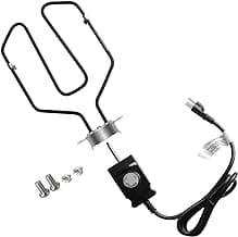 Upgrade Universal 1650W 15A Electric Smoker Heating Element Kits with Adjustable Thermostat Controller Compatible with Masterbuilt, Smoke Hollow,Char Broil,Dyna-Glo,Cuisinart and Most Electric Smokers