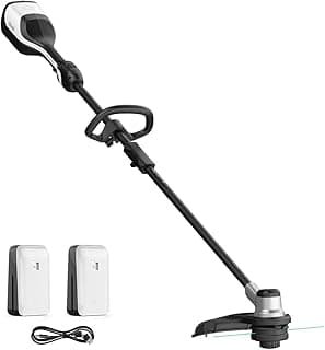 Litheli 2x20V 14" Brushless Cordless String Trimmer, Battery Powered Weed Eater, U20 Series Grass Trimmer with 2.5Ah Battery, Dual Line Bump Feed for Lawn Trimming, Lawn Care