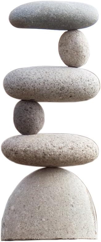 Small Side 2 Side Rock Cairn Sculpture Garden Decoration Zen Garden Pile Stone