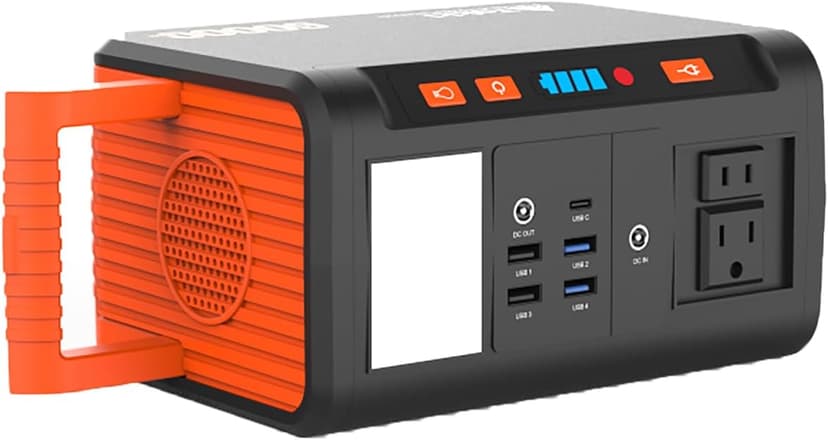 Takki Solar Generator 222Wh Portable Power Station with 40W Solar Panels, 250W Pure Sine Wave Camping Lithium Battery with AC 110V Outlet for Camping Home Use Emergency Outdoor CPAP