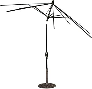 Treasure Garden 9-Foot (Model 920) Push Button-Tilt Market Umbrella replacement frame with Bronze Finish