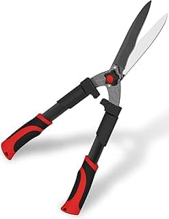 GARTOL 23-inch Garden Hedge Shears Clippers, Lightweight Manual Hedge Trimmer with Ergonomic Comfort Handles, High Carbon Steel Blade for Bush Cutting, Trimming & Shaping Decorative Shrubs & Borders