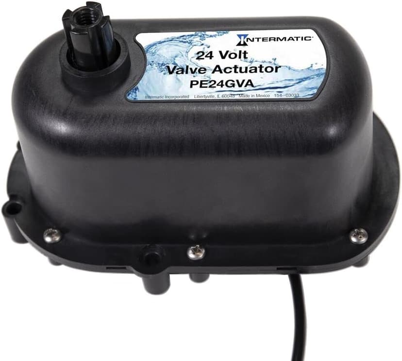 Intermatic PE24GVA 24V Compact Valve Actuator – Tool-Free Setup, Infinite Cam Adjustment, Weatherproof Design - Universal Compatibility for Pool & Spa Automation Systems