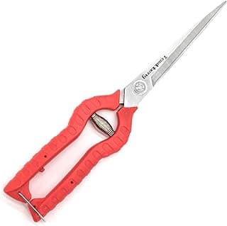Extra Long Garden Scissor, Stainless Steel Pruning Shears, Bonsai Plant Trimming Scissors for thorny roses plant Flowers Harvesting Herbs Fruits or Vegetables