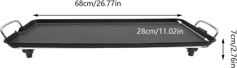 Nonstick Electric Barbecue Grill,BBQ Grill 32-482℉ Adjustable Temperature, Portable Electric Grill Outdoor, 1500W Electric Grill Plate for Yard, Travel, Picnic, Camping, Party