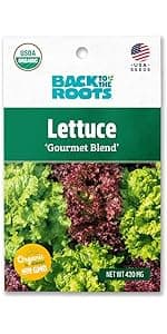 Back to the Roots - 100% Organic Seed Packet - Lettuce 'Gourmet Blend' 420mg