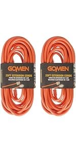 GOMEN 12 Inch 30 Amp to 110 Volt Adapter, 4 Prong 10 Gauge STW Generator RV Adapter Cord with Twist Lock, 125V 3750W, NEMA L14-30P Male to 3X 5-15R Female with Lighted End, 1 FT