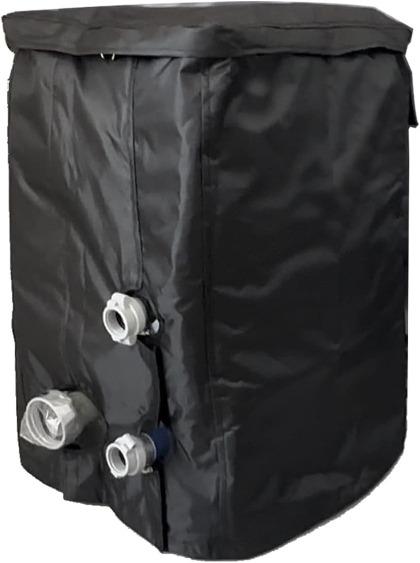 XCZ hot tub Pump Cover. with Thermal Insulation Aluminum Film, Waterproof, Sunscreen, Insulation. Spa Heat Pump Insulation Cover. (Black)