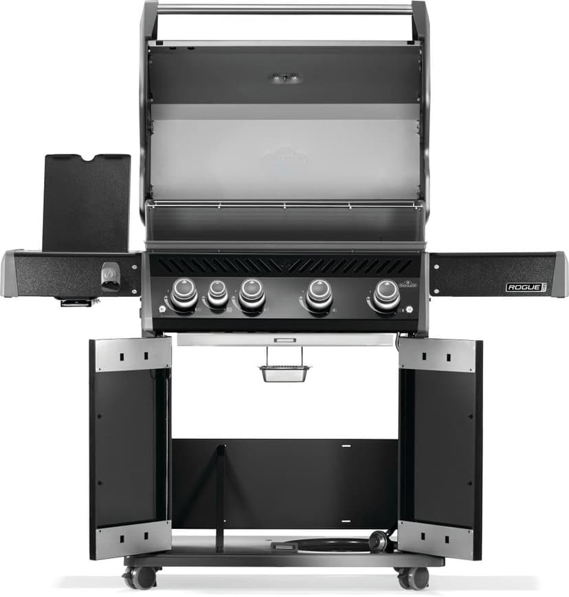 Napoleon Rogue PRO 525 Propane Gas Grill with Infrared Side Burner, Black - 5 Burners