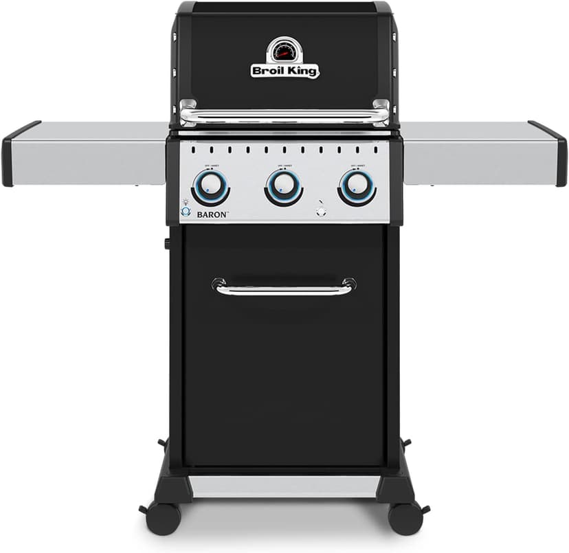 Broil King 874214 Baron 320 Pro, Liquid Propane (LP), Stainless Steel, Black