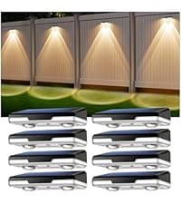 Solar Pathway Lights 10 Pack Solar Outdoor Lights, Led Waterproof Yard Walkway Lighting Stainless Steel Garden Stake for Outside, Path, Landscape, Lawn, Driveway, Backyard(Cold White)