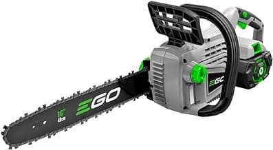 EGO POWER+ Chain Saw, 16" Battery Powered Chainsaw, Electric Cordless, Includes 56V 5.0Ah Battery and Charger - CS1604