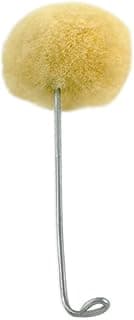 ARTIST'S BEST 50 Piece 1" (2.5 cm) Diameter Genuine Wool Daubers Applicators with Metal Handle for Dye, Paint, Glue | Precise Application | Durable 3" (7.6 cm) Steel Handle