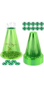 60 Slots Seed Storage Organizer with 20 Seed Envelopes, Sturdy Seed Organizer Storage Box with Zipper Bag Label Stickers(Seeds not Included), Seed Storage Container for Flower Plants Garden
