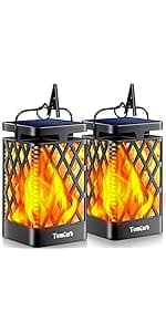 TomCare Solar Lights Outdoor Upgraded Bright Solar Pathway Lights Bigger Size Decorative Solar Waterproof Solar Powered Led Landscape Garden Lighting for Path Yard Walkway, 8 Pack