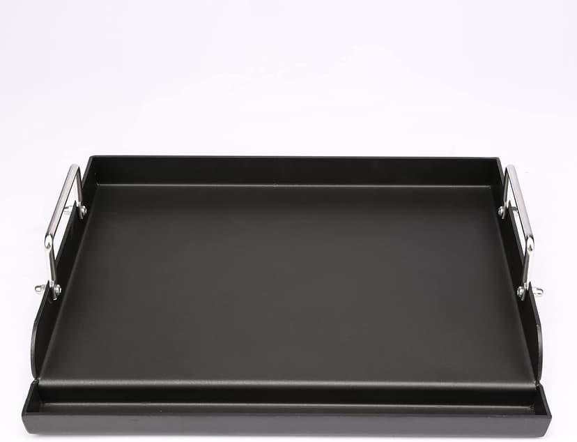 Griddle for Gas Grill, Flat Top Cast Iron Griddle Insert for Outdoor Gas Grill, 17" x13" Nonstick Coating Cooking Skillet Pan Teppanyaki for Weber Charbroil Camp Chef and Gas/Charcoal/Electric Grill