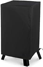 NettyPro Smoker Cover Heavy Duty Waterproof 30 Inch for Masterbuilt Cuisinart Dyna-Glo Charbroil Digital Electric Propane Vertical Smoker, Fade and UV Resistant, 19" W x 18" D x 33" H, Black