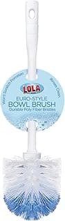 Lola Products “Classic” Toilet Brush, Durable Fiber Stiff Bristles, Bathroom Toilet Bowl Cleaner, Compact Size, Non-Scratch, Long-Lasting - 1 Pack