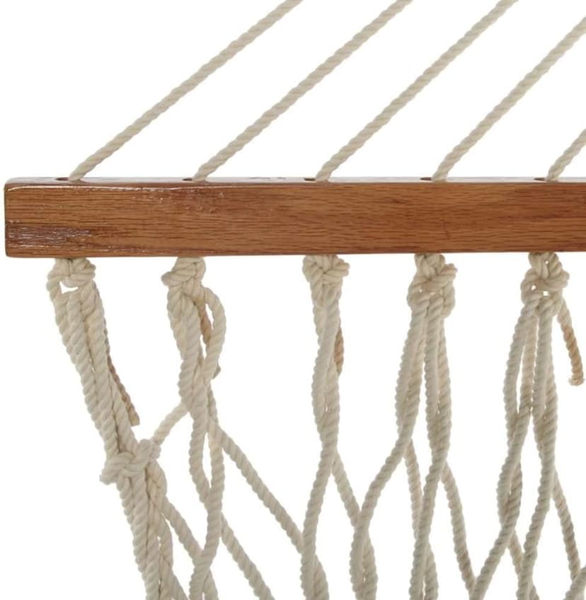 Original Pawleys Island 14OC Original Deluxe Cotton Rope Hammock with Free Extension Chains & Tree Hooks, Handcrafted in The USA, Accommodates 2 People, 450 LB Weight Capacity, 13 ft. x 60 in.