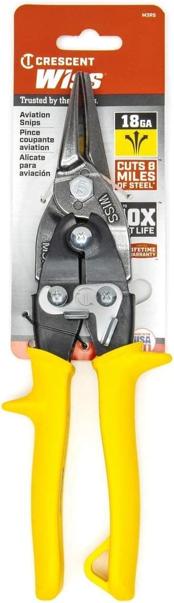 Crescent Wiss 9-3/4 Inch MetalMaster Compound Action Snips - Straight, Left and Right Cut - M3R
