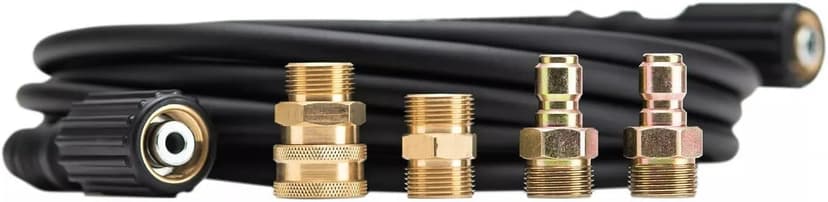 Kärcher 25' High Pressure Replacement/Extension Hose for Pressure Washers - 3600 PSI - Adapters Included - Quick Connect/M22