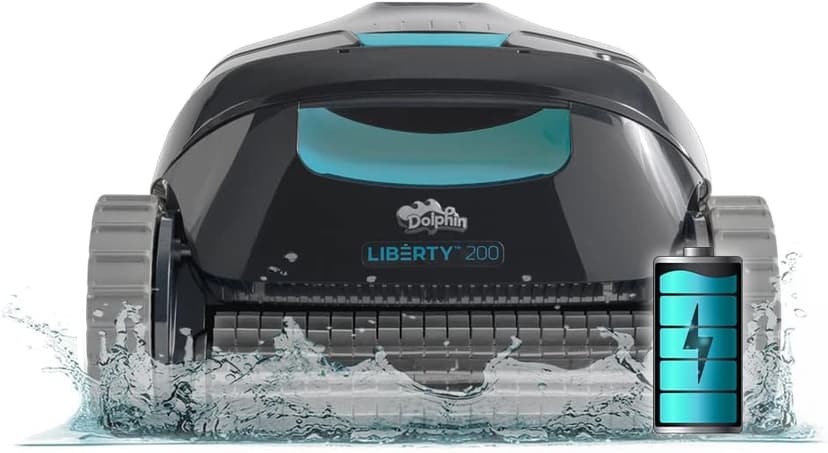 Dolphin (2025 Model) Liberty 200 Cordless Automatic Robotic Pool Vacuum Cleaner, Magnetic Charging, Wall Climbing Scrubber, Ideal for In-Ground Pools up to 33 FT in Length