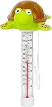 XY-WQ Floating Pool Thermometer, Large Size Easy Read for Water Temperature with String for Outdoor and Indoor Swimming Pools and Spas (Turtle)
