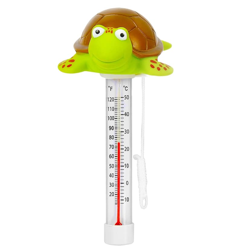 XY-WQ Floating Pool Thermometer, Large Size Easy Read for Water Temperature with String for Outdoor and Indoor Swimming Pools and Spas (Turtle)