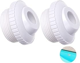 Thinp 2 Pieces Pool Jet Nozzles, 3/4" Directional Flow Eyeball Inlet Jet, Swimming Pool Return Jet Replacement Parts Fittings Spa with 1-1/2 Inch MIP Thread Pool Accessories for Cleaning