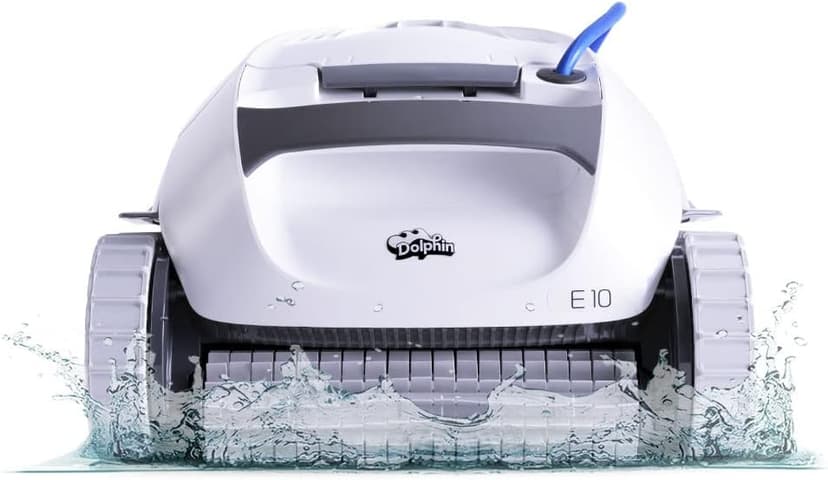 Dolphin (2024 Model) E10 Automatic Robotic Pool Vacuum Cleaner, Active Scrubber Brush, Top Load Filters Access, Ideal for Above-Ground Pools up to 30 FT in Length