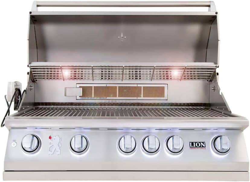 Lion L90000 40-Inch Built-in Propane Gas Grill with Rear Infrared Burner