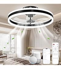 GHORA Portable Misting Fan with Remote,Camping Fan with 20000mAh Rechargeable Battery,9L Water Tank,4 Speed Levels,4 Spray Modes,RGB Lights for Fishing,Travel,Garden Parties,Outdoor Indoor Cooling