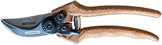 Professional Hand Pruning Shear, Forged Metal Body, Sap Groove to Prevent Sticking, 2 Locking Positions, Recycled Cork Handle Grip, C1200