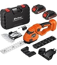 Mini Chainsaw Cordless, 8 inch & 6 inch Electric Chain Saw with 2 Pack Rechargeable Batteries, Battery Powered Handheld Saw for Trees Trimming Wood Cutting, Perfect Gardening Tools for Men Dad Husband