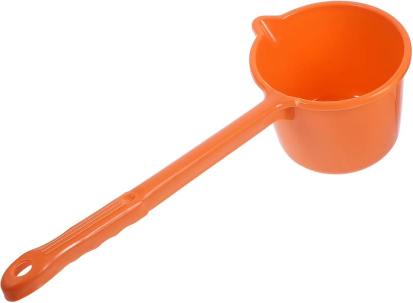 NOLITOY Plastic Water Ladle Long Handle, Bath Water Ladle Dipper for Bathroom Hair Washing, Garden Watering Scoop, Soup Serving Spoon for Kitchen