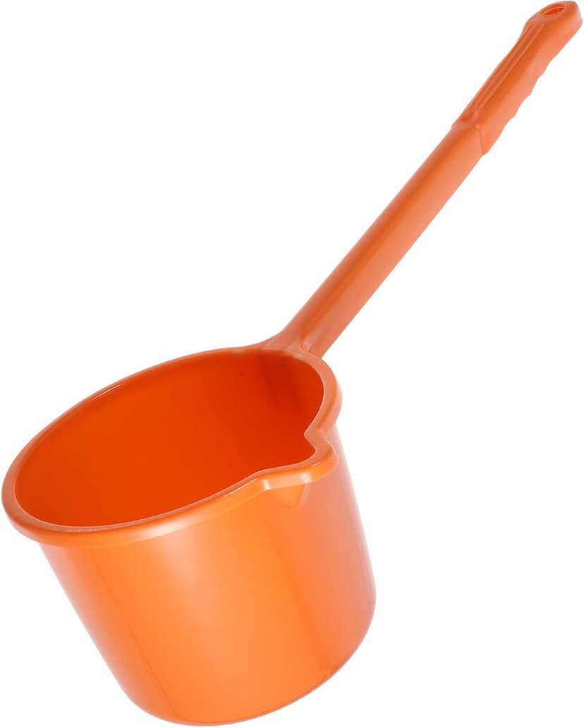 NOLITOY Plastic Water Ladle Long Handle, Bath Water Ladle Dipper for Bathroom Hair Washing, Garden Watering Scoop, Soup Serving Spoon for Kitchen