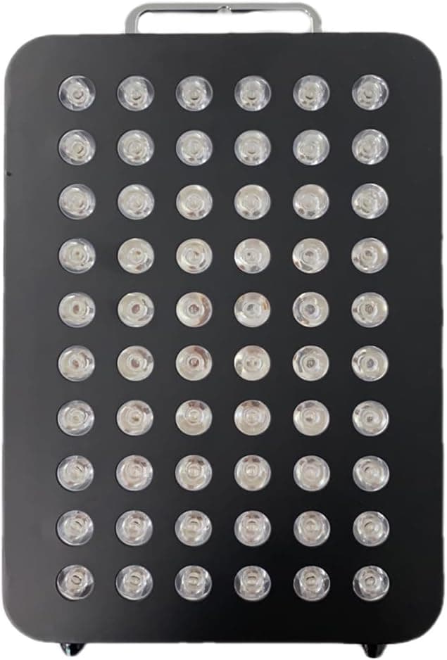 Bestqool Red Light Therapy, Dual Chip Clinical Grade LED Device with Near-Infrared Light 660nm 850nm High Power Panel, Ideal for Body, Face, Recovery, Improve Sleep, Skin Health, 105W (Black 60)