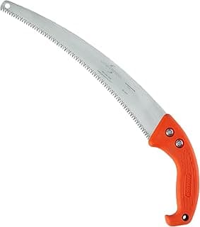 Jameson HS-16TE-O Barracuda™ Tri-Cut Hand Saw, 16" Impulse-Hardened Steel Blade with Orange Ergonomic Soft Grip Handle, Replaceable Blade for Clean Cuts