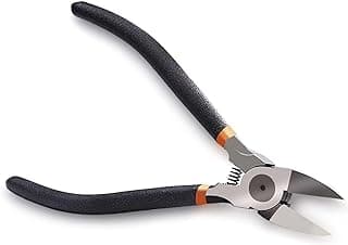 BOENFU 6 Inches Wire Cutters Heavy Duty Snips Flush Cut Side Cutters Pliers Metal Cutting Tool for Crafting, Floral, Artificial Flowers, Chicken Wire, Electrical, 1 Pack