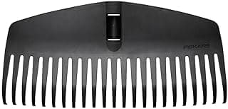 Fiskars Leaf Rake with M-Head - New Item as Replacement for 1014914, black, 1063089