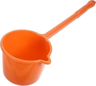 NOLITOY Plastic Water Ladle Long Handle, Bath Water Ladle Dipper for Bathroom Hair Washing, Garden Watering Scoop, Soup Serving Spoon for Kitchen