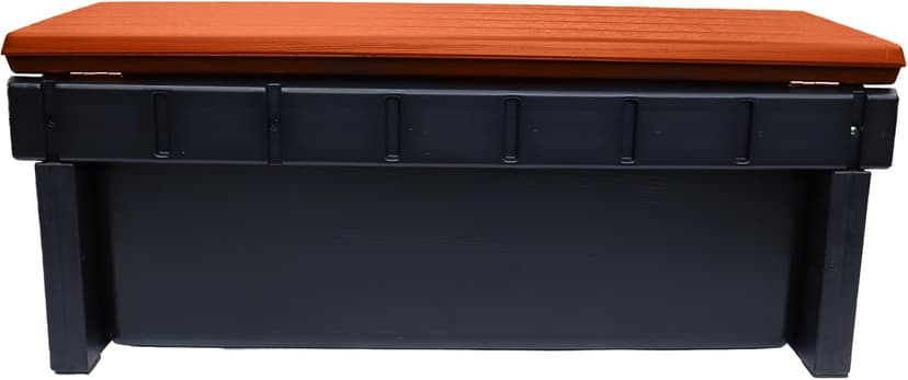 Confer Plastics Two Tier 36" Wide Storage Hot Tub Step: Durable, Multi-Functional, Non-Skid Spa Steps, Easy Installation, Sturdy, Long Lasting Upgrade to Your Space. Proudly Made in USA. - Redwood