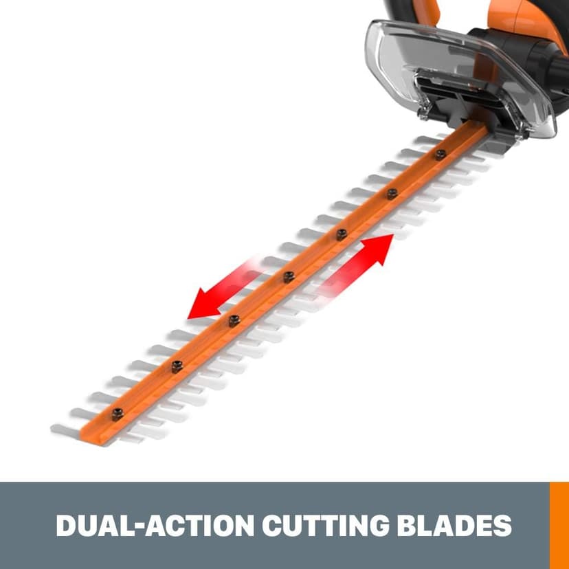 WORX WG261 20V PowerShare 22" Cordless Hedge Trimmer (Battery & Charger Included)