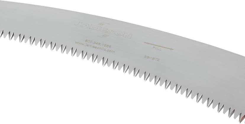 Jameson HS-16TE-O Barracuda™ Tri-Cut Hand Saw, 16" Impulse-Hardened Steel Blade with Orange Ergonomic Soft Grip Handle, Replaceable Blade for Clean Cuts