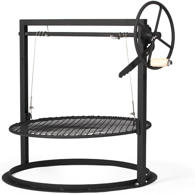 Ash & Ember Santa Maria Style Adjustable Cooking Grate Attachment, Fits 24" Kettle-Style Grills, Open Flame Campfire Cooking Grate, Outdoor Grill Cooking Accessories