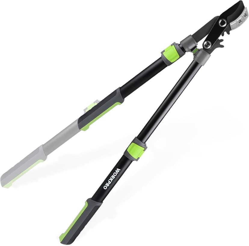 WORKPRO Extendable Anvil Lopper for Gardening, 25-37" Branch Cutter with 1.6" Cutting Capacity, Heavy-Duty Pruning Shear Featuring Gear System for Tree Trimming, Handheld Garden Shear with Sharp Blade